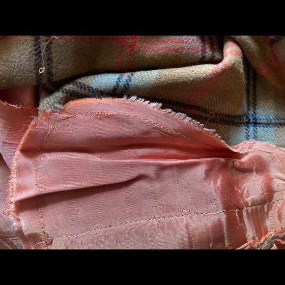 Vintage, Union label, plaid wool skirt-xs - Picture 6 of 8